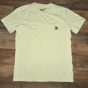CARHARTT WOMENS LOOSE FIT WORKWEAR POCKET HINT OF LIME SHIRT XS (0-2)